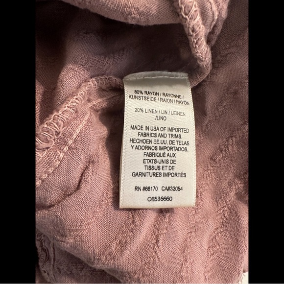 Anthro SATURDAY SUNDAY Lounge Pajama Sleep Bottoms Pants Mauve Pink Purple Rose - Picture 10 of 10